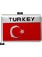Türkiye Bayrağı Tasarımlı Alüminyum Sticker Etiket 2