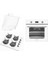 Itimat Lux White Lake Pop-Up Düğme Ankastre Set (AF550 Fırın+ 1530.01 Ocak + 9019 Davlumbaz) 1