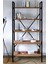 Metal Ayaklı 5 Raflı Kitaplık - 90x180cm - Çam 3
