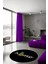 Ananas Desenli Home Yazılı Yuvarlak Halı (Makinede Yıkanabilir) 1
