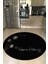 Happiness Kitchen Yazılı Yuvarlak Mutfak Halısı (Makinede Yıkanabilir) 1
