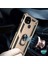 Realme C21 Kılıf Military Ring Holder Gold 3