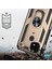 Realme C21 Kılıf Military Ring Holder Gold 4