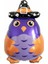 Cadılar Bayramı Halloween Baykuş Şeklinde Folyo Balon 78 x 48 cm 1