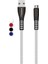 Micro USB Şarj ve Veri Kablosu Beyaz Ack-42 1