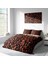 Coffee Duvet 3D Pamuk Saten Çift Kişilik Nevresim Takımı 2