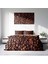 Coffee Duvet 3D Pamuk Saten Çift Kişilik Nevresim Takımı 3