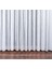 Zülal İnce Çizgili Kırçıllı Petek Zemin Beyaz Tül Perde 1x2.25 (Seyrek Pile) 2