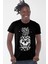 Ananas Kafa Siyah Kısa Kollu Erkek T-Shirt 1
