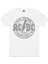 Dairede Acdc Beyaz Kısa Kollu Erkek T-Shirt 2