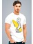 Kutup Sörfü Beyaz Kısa Kollu Erkek T-Shirt 1