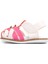 210105 Beyaz-Fuşya-Pembe Comfort Kız Çocuk Sandalet 3