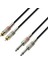 2 Rca Erkek 2x6.3 mm Mono Kablo 5 Metre 1