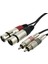 2 Rca Erkek- 2 Xlr Dişi Kablo 3 Metre 1