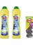 Ovma Kremi 2 x 750 ml Limon Kokulu +Mintax 4'lü Çelik Ovma Topu 1