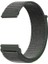 Google Ticwatch S2 Wear Os Kordon Cırtcırt Kumaş Ayarlanabilir Koyu Yeşil 1