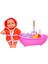 Pembe Eğlenceli Banyo Yapan Küvet Bebek - Pilli Kuvvet Bebek - Banyo Yapan Bebek 1