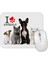 I Love Animals Kedi Köpek Cat Dog Pet Hayvan Mouse Pad 1