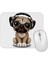 Muzik Pug Köpek Mouse Pad 1