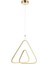 AV-60331-S Sarı Kaplama Modern Avize LED Metal Silikon 30x30cm 1