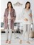 Kadife Sabahlıklı Lohusa Pijama Takımı 8088 1
