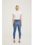 Hamile Skinny Jean Likralı Denim Pantolon Mavi 1085 4