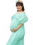 Babyshower Melek Kol Mint Yeşil Hamile Elbisesi 1