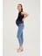 Hamile Skinny Jean Denim Pantolon Açık Mavi 1072 2