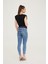 Hamile Skinny Jean Denim Pantolon Açık Mavi 1072 3