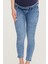 Hamile Skinny Jean Denim Pantolon Açık Mavi 1072 5