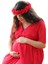 Babyshower Melek Kol Kırmızı Hamile Elbisesi 1