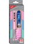 Steps Pastel Kalem Set 0.7 mm Pembe 3'lü 1