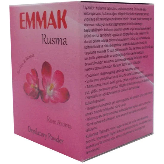 Emmak Tüy Dökücü Toz Gül Aromalı 80 gr