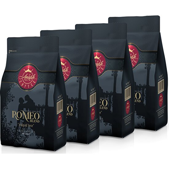 Anisah Coffee Romeo Blend Filtre Kahve Öğütülmüş 4 x 250 gr