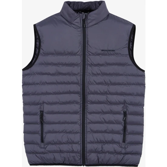 Skechers M Essential Vest Erkek Dark Gray Yelek - S202174-040