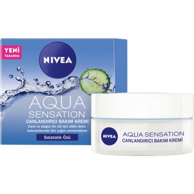 Nivea Aqua Sensation Salatalık Özlü Canlandırıcı Bakım Kremi Yeni Niveaaqua 50ML