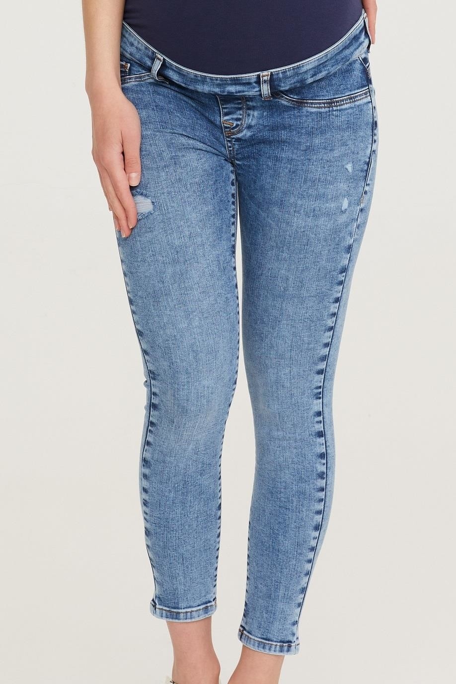 Vavien Hamile Skinny Jean Denim Pantolon Açık Mavi 1072 görsel 5