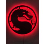 Dekoraven Mortal Kombat LED Işıklı Ahşap Tablo