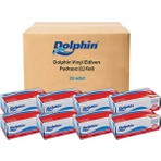 Dolphin Beyaz Vinil Eldiven Pudrasız (L) 20 Pk x 100 'lü (Koli)