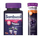 Sambucol Plus Kids Yummies 60 Çiğneme Tableti+Sambucol Plus Efervesan 15 Tablet