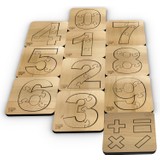 1 Fark Ahşap Puzzle Rakam ve Matematik -Eğitim Seti