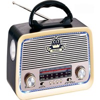 Mkey RT-301 Bluetooth LED Işıklı Nostaljik Radyo