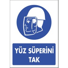 Powerbull Yüz Siperini Tak Pvc Ikaz Levha
