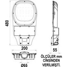 LED 150 Watt Direk Tipi LED Sokak Lambası