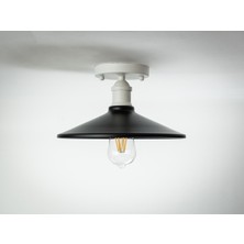 Riolight retro,rustik,vintage 1xe27 duylu tekli metal plofonyer avize çap:28cm