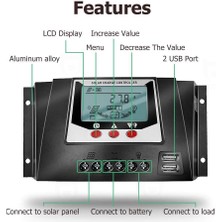 Özentek Solar Güneş Paneli Kesicisi Şarj Kontrol Regülatörü 12/24V 30A