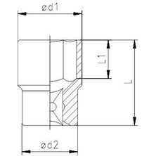 Elta 1115 1/2\'\' Lokma Anahtar 27 mm