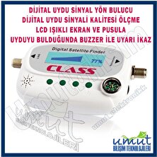 Class Digital Uydu Bulucu Pusulalı Mini LCD Ekranlı Dijital Uydu Yön Sinyalı Bulucu Mini Uydu Sinyal Bulucu