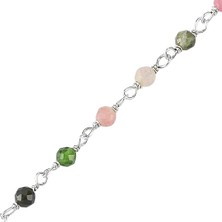 Altın Sepeti Altınsepeti Gümüş Renkli Taşlı Bileklik