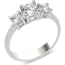 Altın Sepeti Altınsepeti Gümüş Tria Yüzük